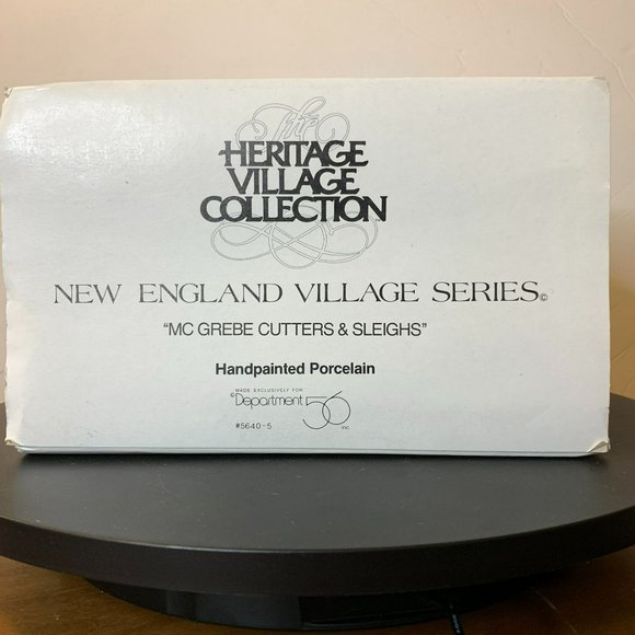 Dept 56 McGrebe Cutters & Sleighs New England Village Lighted Building - 1991 - Picture 12 of 12